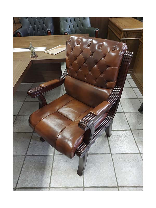 Крісло конференційне Сорренто коричневе, фото 1