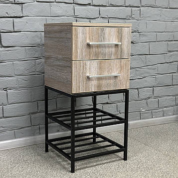 Приставна полиця для взуття Ліон на 2 полиці дуб платиновий 0-2-9005