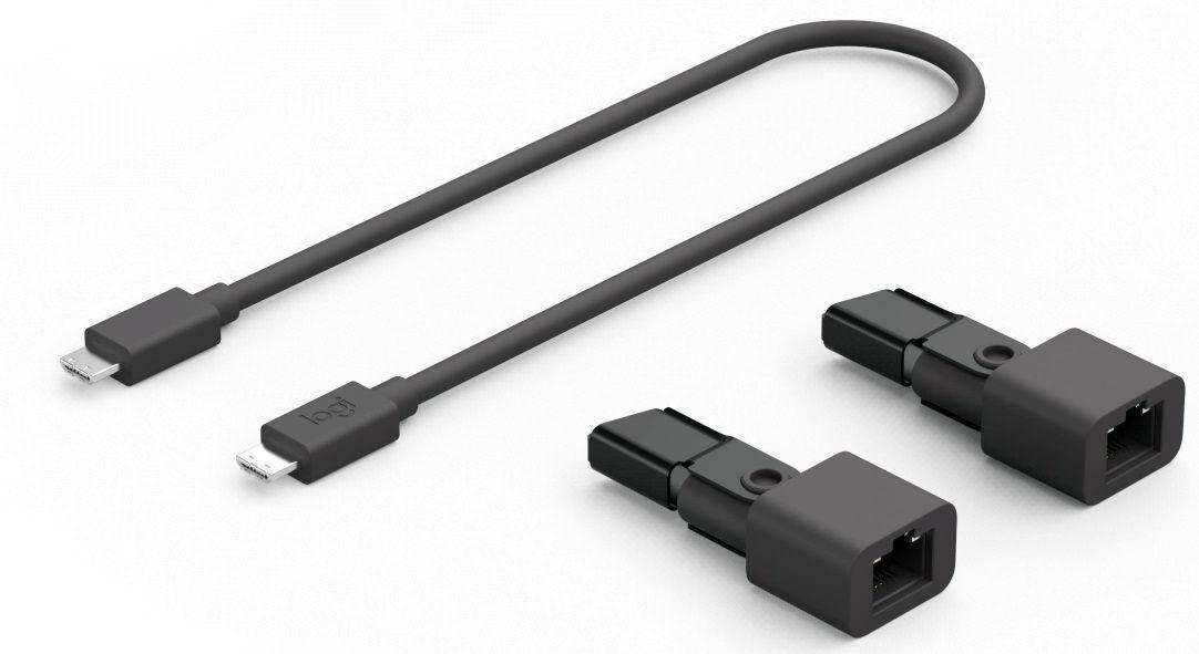 Подовжувач USB через кабель звита пара на 20 метрів Logitech Rally MicPod CAT Coupler, фото 1