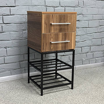 Приставна полиця для взуття Ліон на 2 полиці горіх каліфорнійський 0-4-9005