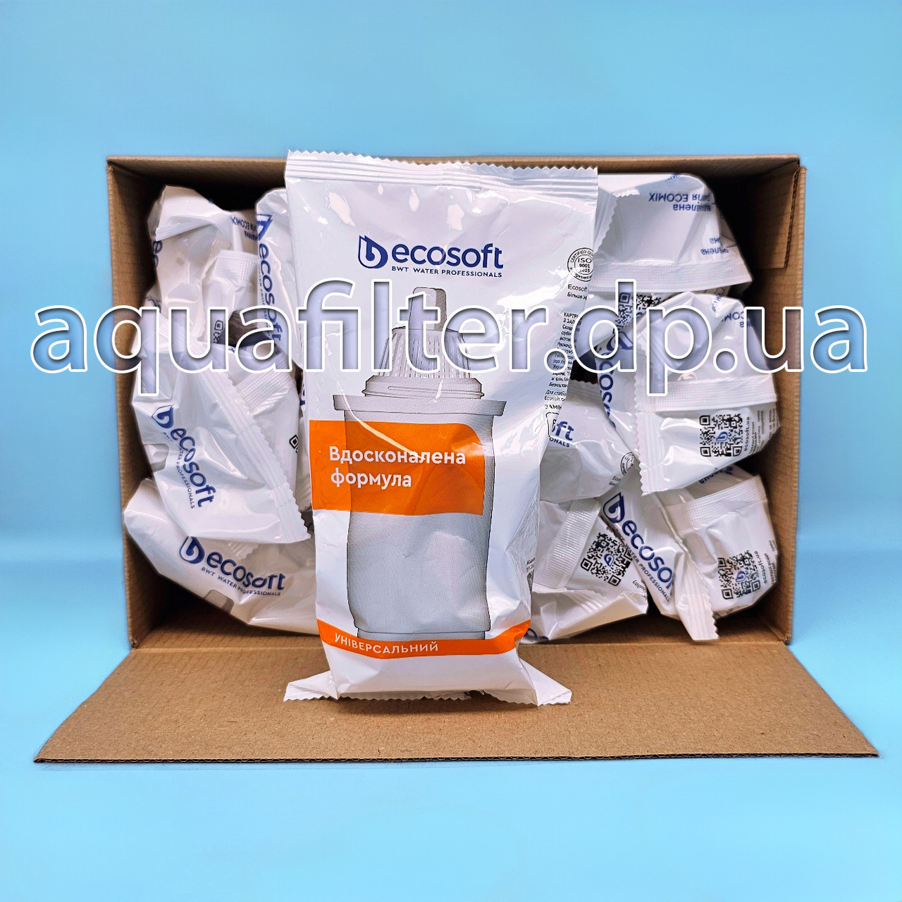 Універсальний змінний картридж Ecosoft для фільтра-глечика 12 шт.