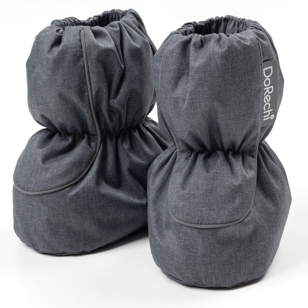 Дитячі зимові пінетки з утеплювачем Thermoloft 200 Мембранні від 0 до 18 місяців (14см) Сірі Графіт, фото 1