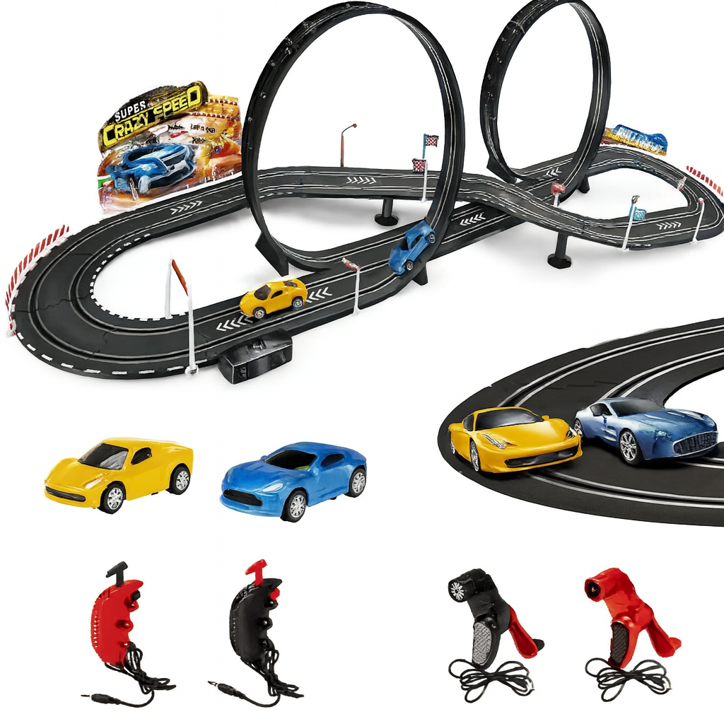 Великий дитячий гоночний автотрек з машинкою, фото 1