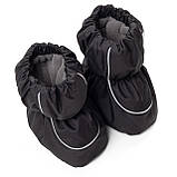 Дитячі зимові пінетки з утеплювачем Thermoloft 200 Мембранні від 0 до 18 місяців (14см) Чорні, фото 2
