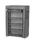 Текстильна складна шафа для взуття 90×60×30 см, 5 полиць, фото 3