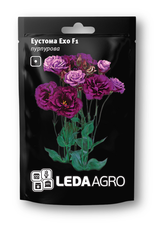 Еустома Ехо F1, пурпурова 5 шт (Leda Agro), фото 1