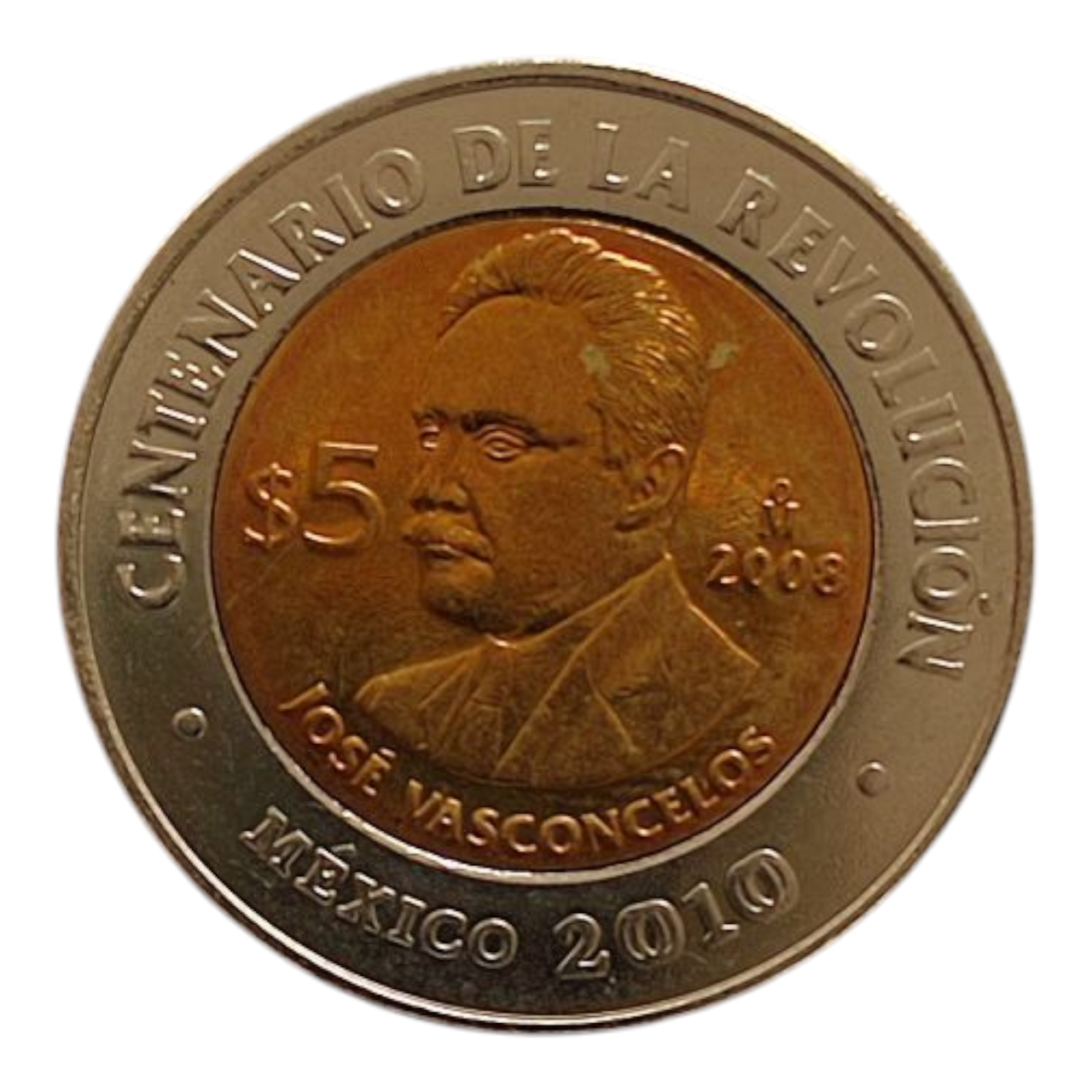 Мексика 5 песо, 2008 Хосе Васконселос, фото 1