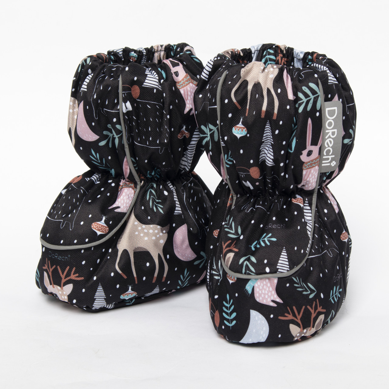 Дитячі зимові пінетки з утеплювачем Thermoloft 200 Мембранні від 0 до 18 місяців (14см) Чарівний ліс, фото 1