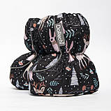 Дитячі зимові пінетки з утеплювачем Thermoloft 200 Мембранні від 0 до 18 місяців (14см) Чарівний ліс, фото 2