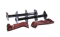 Фреза у зборі з ножами під вал TΛTΛ на бензиновий двигун 168F, діаметр 23 мм, тип 3