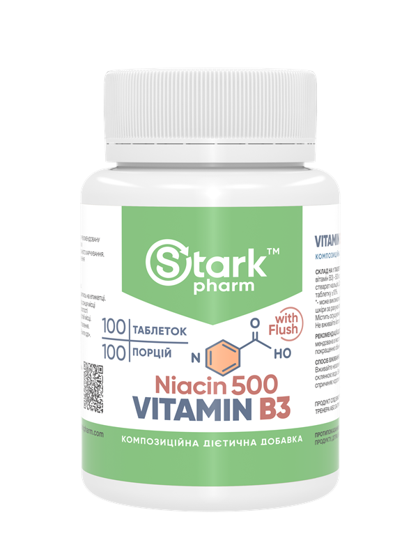 Ніацин Stark Pharm Niacin 500 мг 100 таблеток