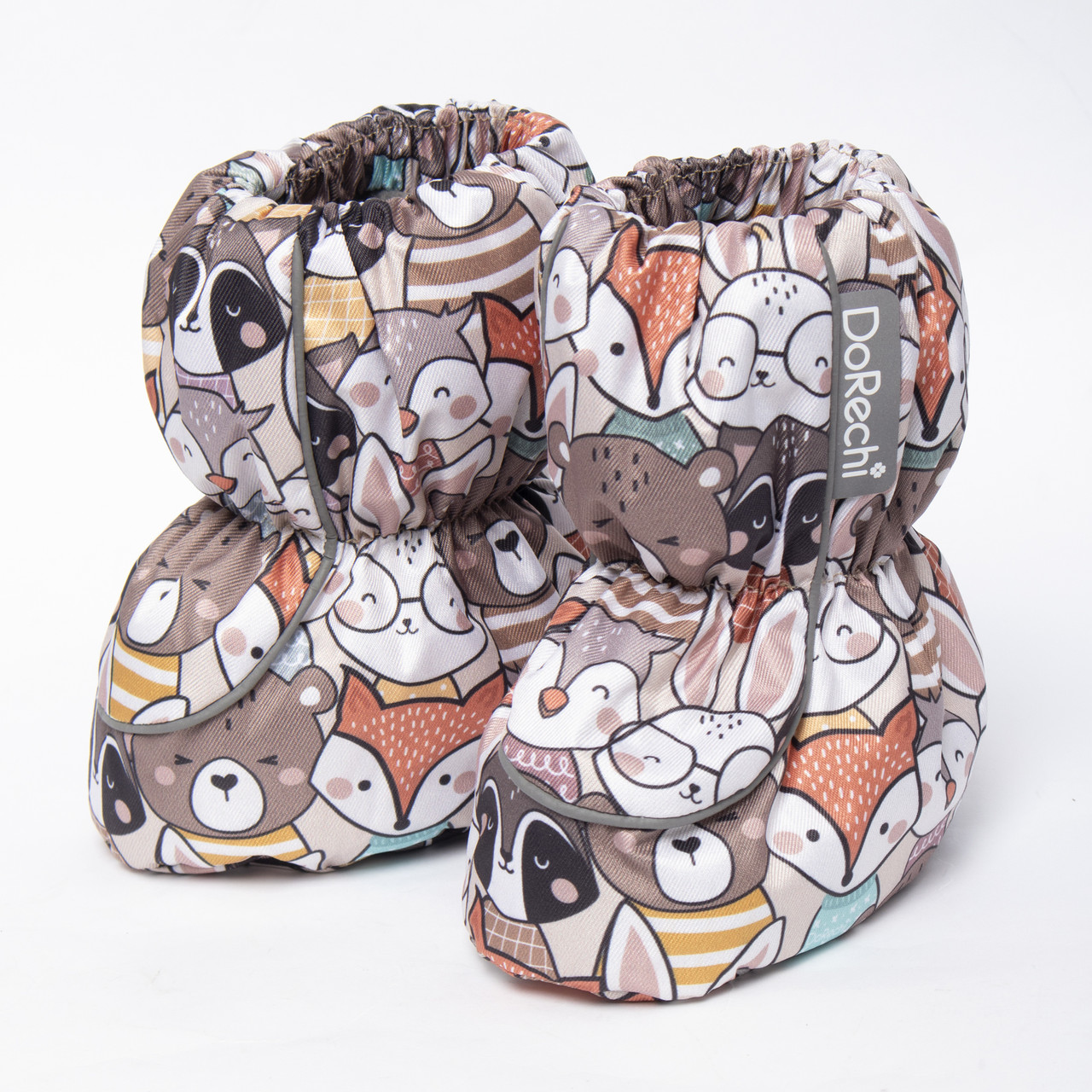 Дитячі зимові пінетки з утеплювачем Thermoloft 200 Мембранні від 0 до 18 місяців (14см) Звірятка, фото 1