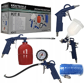 Набір пневмоінструментів 5шт KRAFT&DELE KD413