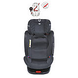 Дитяче автокрісло від 0 до 12 років (40 см - 150 см) El Camino ME 1114 EVEREST Light Gray група 0+I, II, III, фото 2