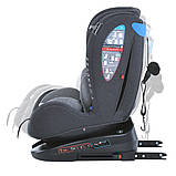 Дитяче автокрісло від 0 до 12 років (40 см - 150 см) El Camino ME 1114 EVEREST Light Gray група 0+I, II, III, фото 8