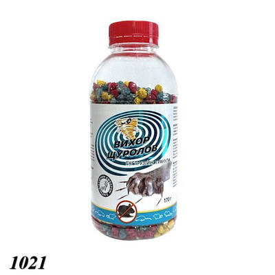 Засіб від щурів та мишей Вихор Щуролов гранула банка 170 г (3шт)