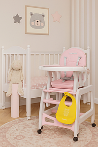 Крісло для годування рожевий Ricokids 7091
