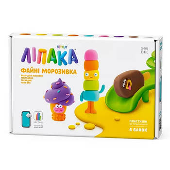 Набір пластиліну Ліпака Файні морозивка Тепльодик, Торнадик, Чоко Бро 60056-UA01
