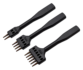 Комплект крокових пробійників для шкіри крок 5мм (набір 2,4,6 зубів)