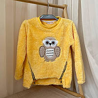 Кофта "Совеня" Жовтий Махра арт.27689840 Isobel kids Туреччина Зріст 104-54(р)