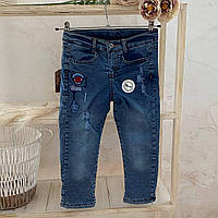 Джинси на махрі Модель 5148 Синій Джинс арт.27689860 Overdo Туреччина  Зріст 110-56(р)