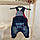 Комбінезон на махрі Модель 5104 Дівчинка Синій Джинс арт.27689871 Overdo Туреччина Зріст 62-40(р), фото 2