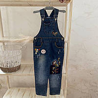 Комбінезон Модель 4967 Дівчинка Синій Джинс арт.27689885 Overdo Туреччина  Зріст 104-54(р)