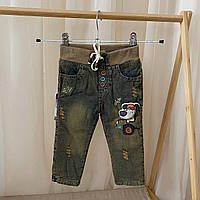 Джинси на махрі Модель 4625 Хлопчик Синій Джинс арт.27689901 Overdo Туреччина  Зріст 80-50(р)