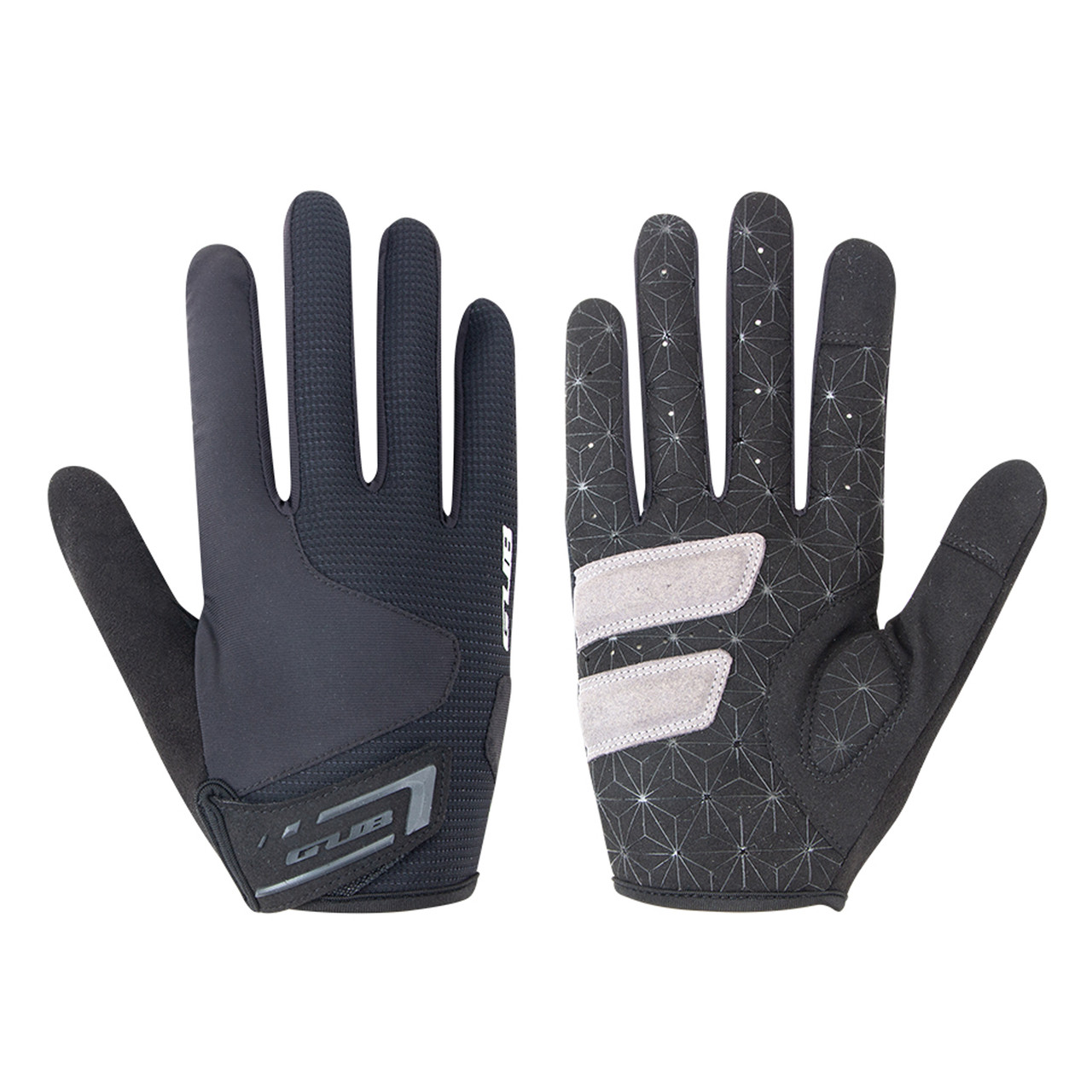 Велоперчатки з пальцями GUB 2127 black [Амортизація SBR, Керування смартфоном, Весна-літо-осінь]