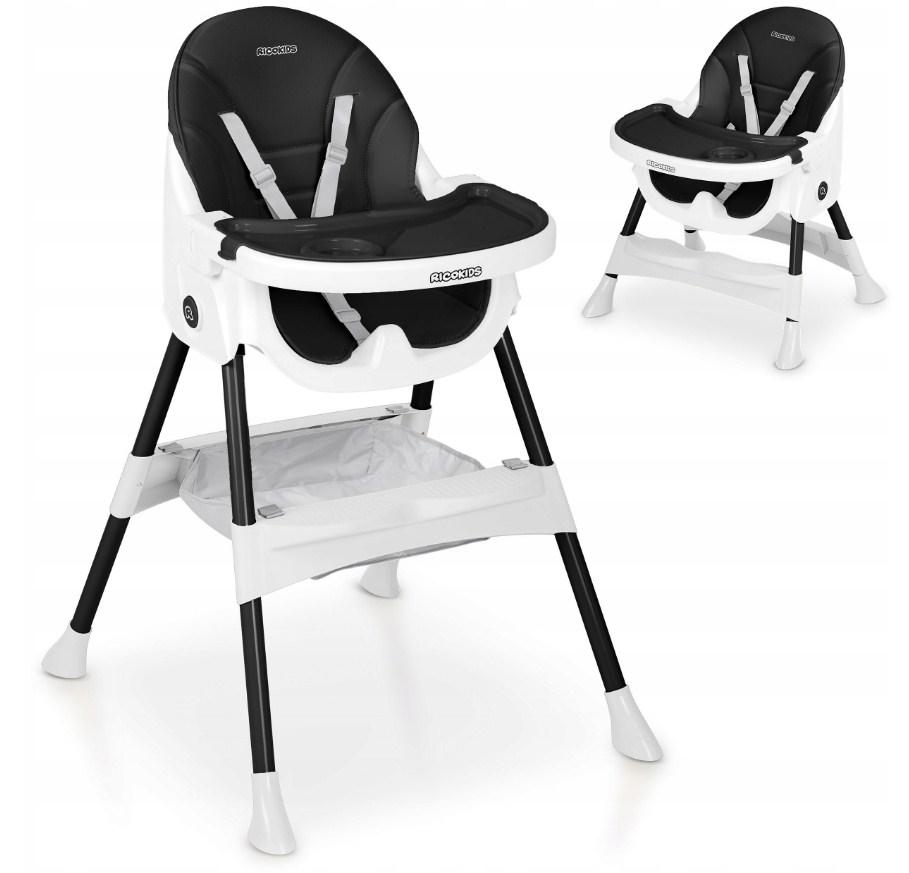 Стільчик для годування MANI 3-в-1 Ricokids Чорне 700900, фото 1