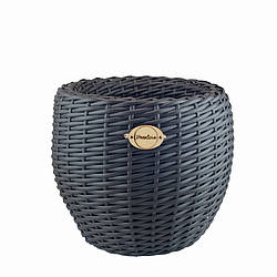 Кашпо з ротангу 10л антрацит DCL10-6 Деколайн