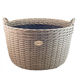 Дровниця/кашпо з ручками з ротангу 65л лоза DCLD65-4 Деколайн