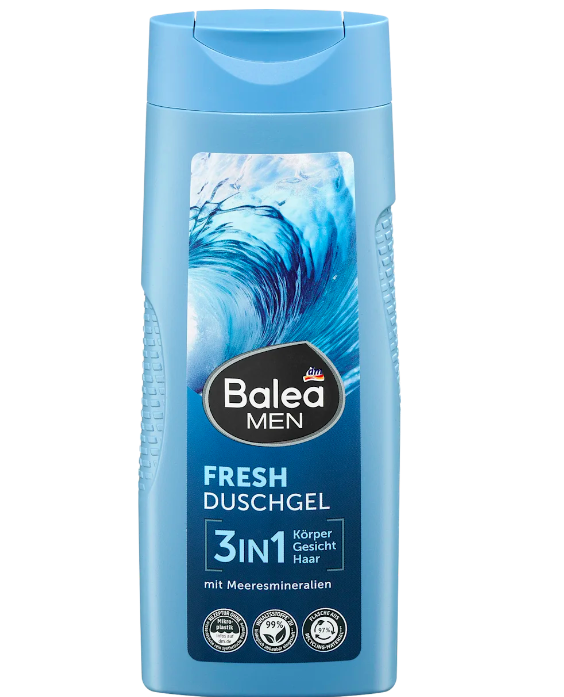 Гель-шампунь чоловічий "Освіжаючий" Balea 3in1 300 ml, фото 1