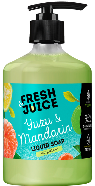 Крем-мило рідке з дозатором Yuzu & Mandarin 460 мл, Fresh Juice, Арт.66706