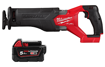 Пила шабельна акумуляторна безщіткова MILWAUKEE M18 FSZ-0 (каркас) + M18 B5 подарунок