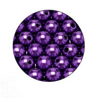Намистини  перли фіолетові 8 мм