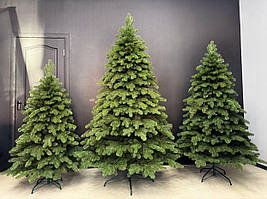 Ялинка лита штучна Роял 2.1 м зелена класична преміум новорічна від виробника без вставок пвх