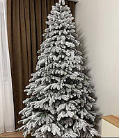 Засніжена штучна лита ялинка Роял 2.3 м преміум новорічна для дому вулиці від виробника