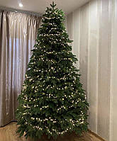 Ялинка штучна лита зелена Роял Віп 2.3 м класична новорічна преміум від виробника без вставок пвх