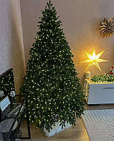 Ялинка штучна лита зелена Віп 1.8 м класична новорічна від виробника преміум без вставок пвх