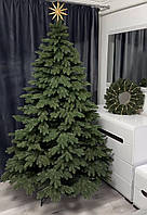 Ялинка лита штучна Віп 2.1 м зелена класична преміум новорічна від виробника без вставок пвх