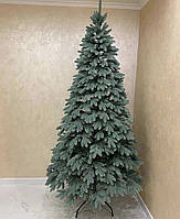 Ялинка штучна лита блакитна Віп 2.3 м класична новорічна від виробника преміум без вставок пвх