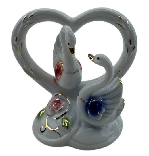 Статуетка з фарфору Лебеді, фото 1