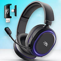 Бездротові ігрові навушники Proove Rapture для ПК Bluetooth 5.4 з підсвіткою та мікрофоном чорні