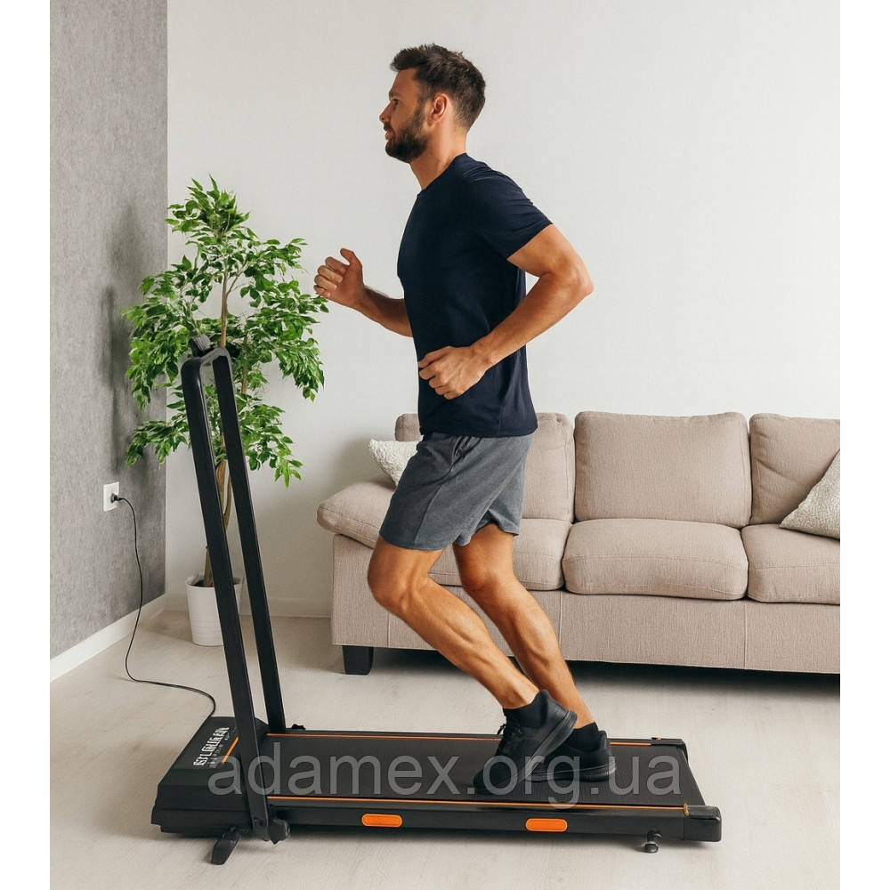 Бігова доріжка 10 км/год.До 110 кг.Регульований нахил.З дугою.Пульт.Складна.Fitonix.Оригінал