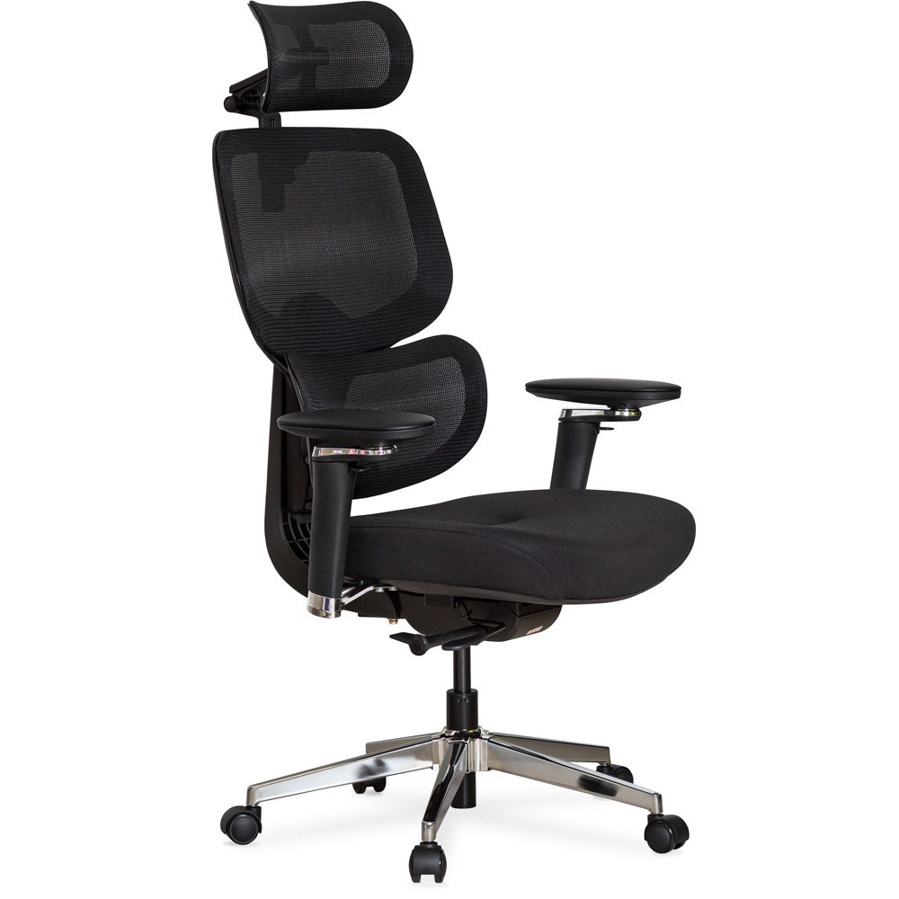 Ортопедичне комп'ютерне крісло для роботи Mealux D2 Air Fabric Black