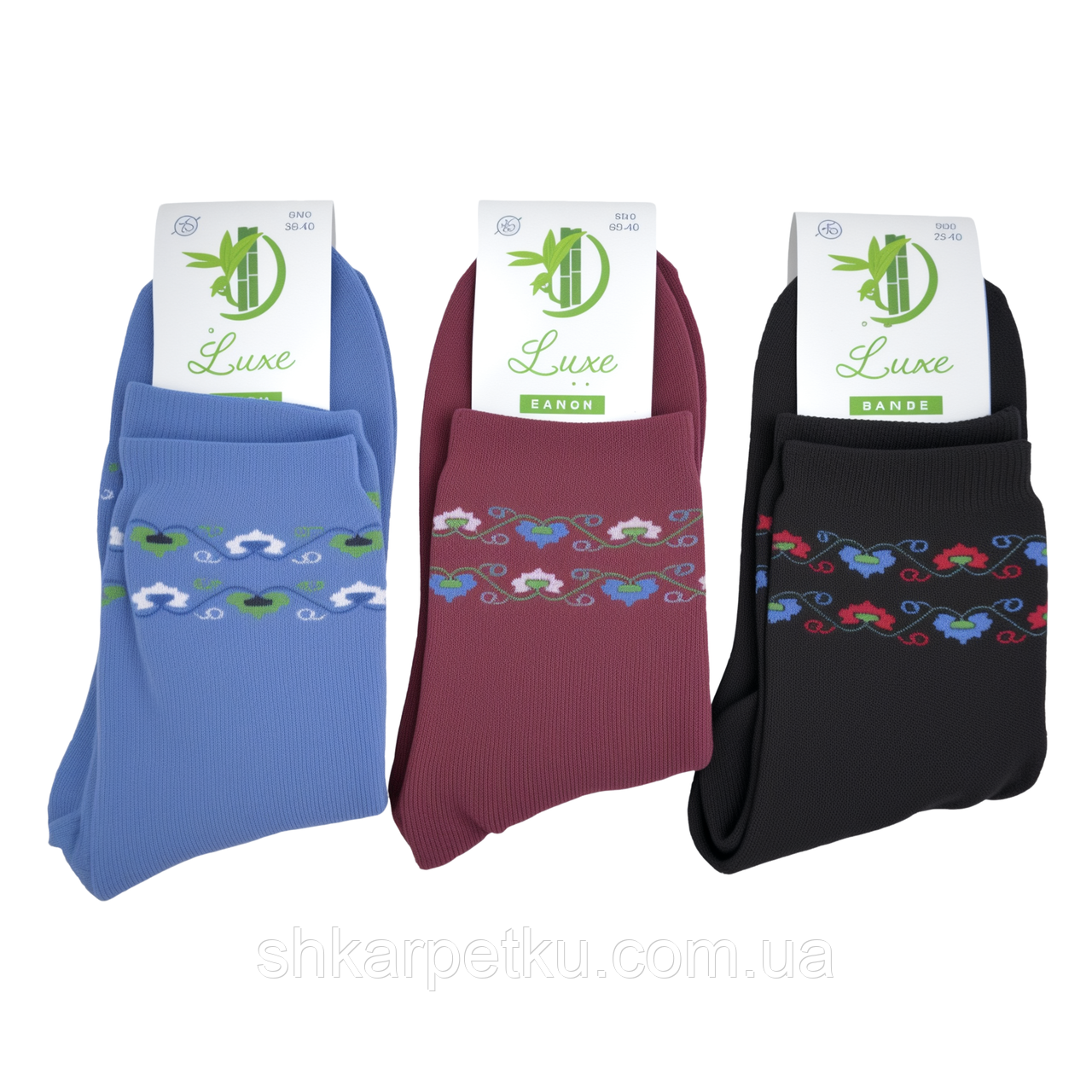 Жіночі середні махрові шкарпетки Fashion Socks квітка роза 36-40 мікс кольорів 12пар/уп, фото 1