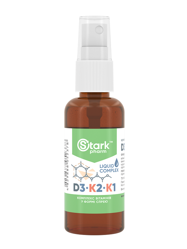 Комплекс вітамінів Stark Pharm - Stark D3-K2-K1 Liquid Extract (50 мл)
