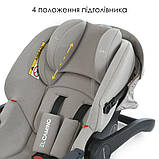 Дитяче автокрісло від 0 до 12 міс ( 40 см - 87 см ) El Camino ME 1186 i-KEEP Melange Cashmere Beige, автокрісло-переноска, фото 7