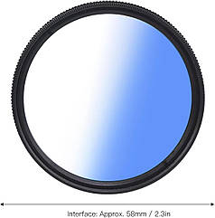 Синій градієнтний фільтр Alitek Graduated Blue, 67 мм